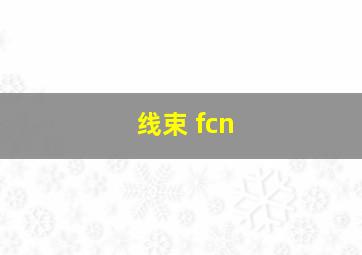 线束 fcn